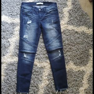 Kancan Moto Distressed Jeans